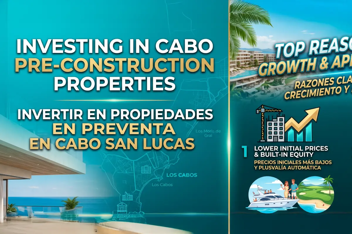 ¿Por qué invertir en propiedades en preventa en Cabo San Lucas? (Guía para inversionistas 2026)