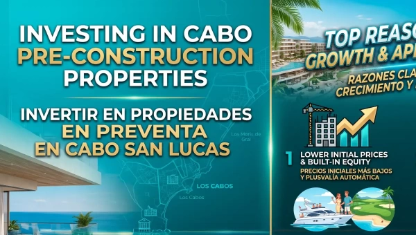 ¿Por qué invertir en propiedades en preventa en Cabo San Lucas? (Guía para inversionistas 2026)