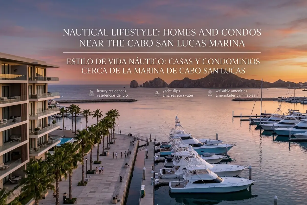 Estilo de Vida Náutico: Casas y Condominios Cerca de la Marina de Cabo San Lucas (Guía de Compra 2026)