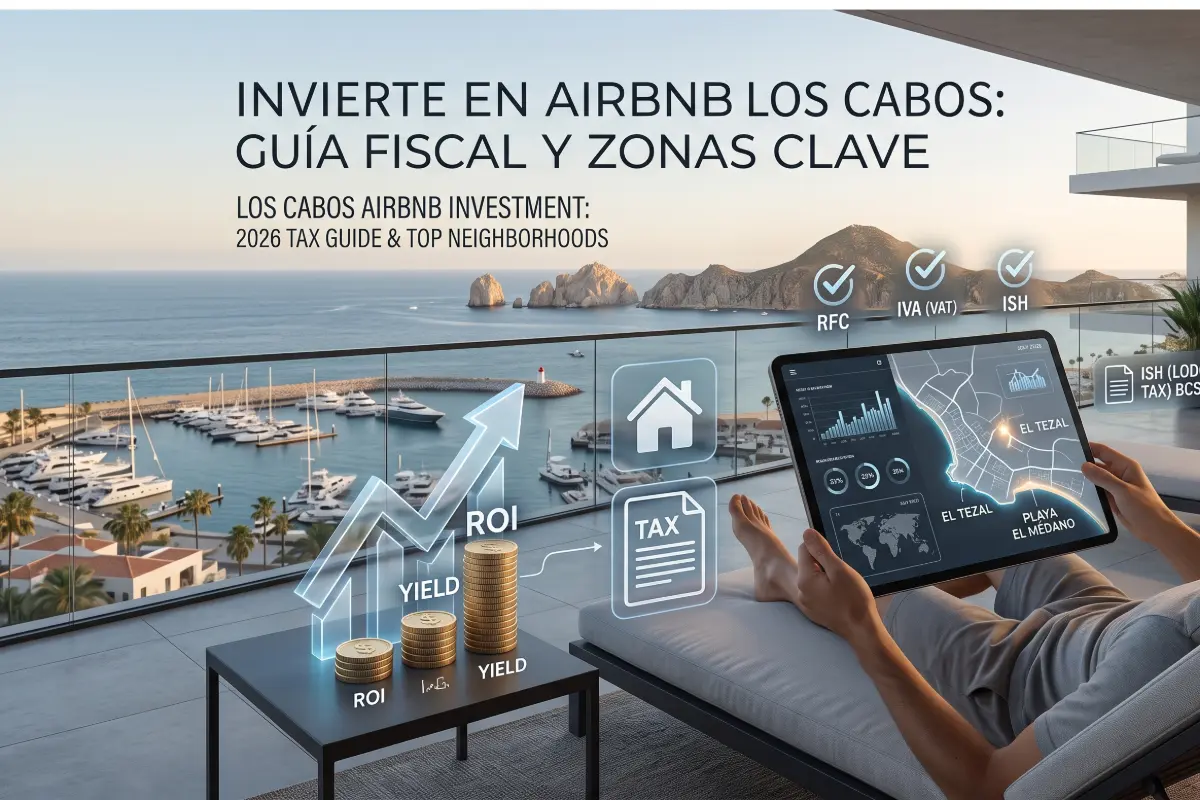 Airbnb en Los Cabos: Regulaciones Fiscales y Las Mejores Zonas para Invertir (Guía 2026)